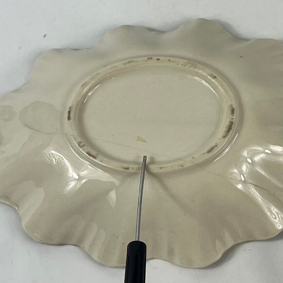 Gold Ceramic Trinket Dish Hand Painted 5" Classic Vintage Lux Style Home Decor - Picture 13 of 14